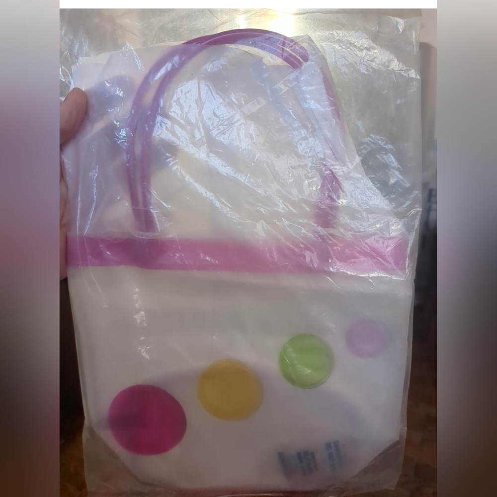 🩷Avon 2003 Clear Tote w/Polka Dots - Picture 3 of 5